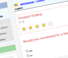 Create your Web Surveys easily with the WYSIWYG editor